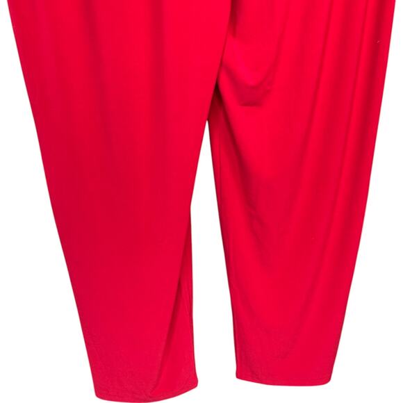 Susan Graver Regular LK Luxe Pull-On Pants with Pockets Cherry Splash 2X - Picture 6 of 9